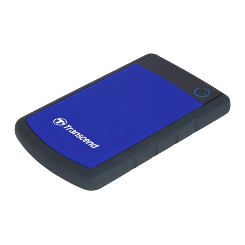 Transcend TS1TSJ25H3B USB3.0 1TB StoreJet 2.5' H Series Blue (Fully rubber cover, One touch backup) фото 2